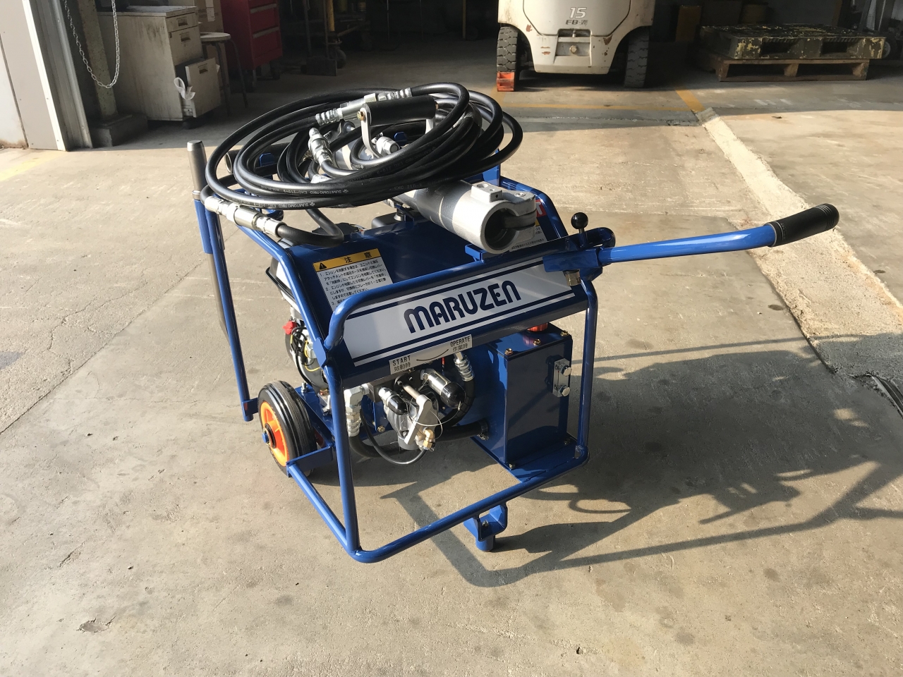 小さな動力源で強力～ 新型 油圧ユニット 導入しました | 新着情報 